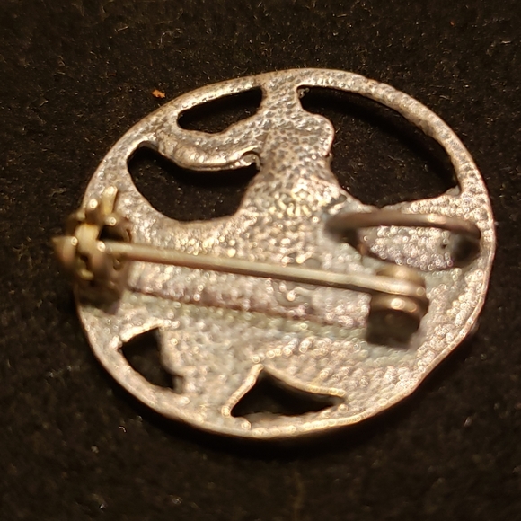 Antique Art Nouveau lady w/flower pendant or pin 😍🥰 - Picture 8 of 9